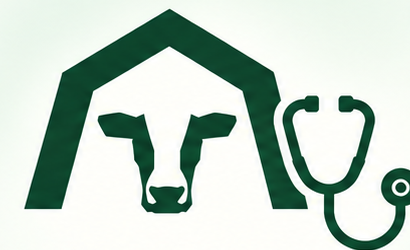 Simbolo veterinario e stetoscopio